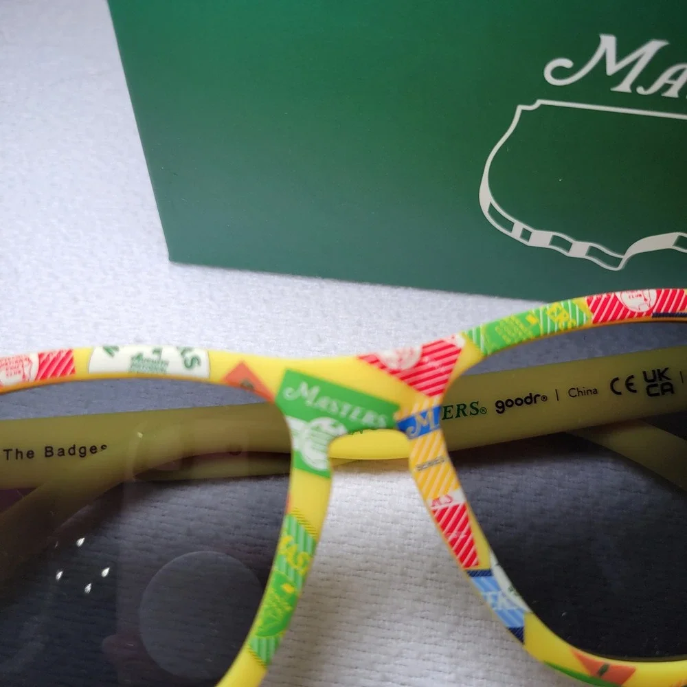 2026 Masters Goodr The Badges‎ Yellow Polarized Sunglasses Augusta National Golf